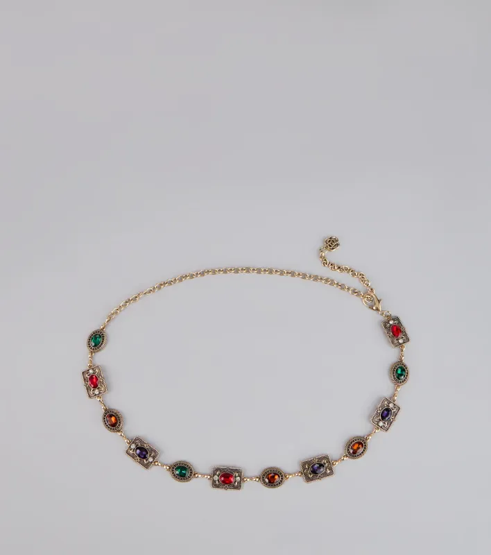 Treasure Trove Gemstone Chain Belt sold by Windsor