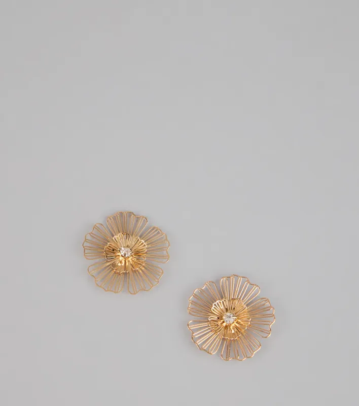 Sunlit Petal Statement Earrings sold by Windsor