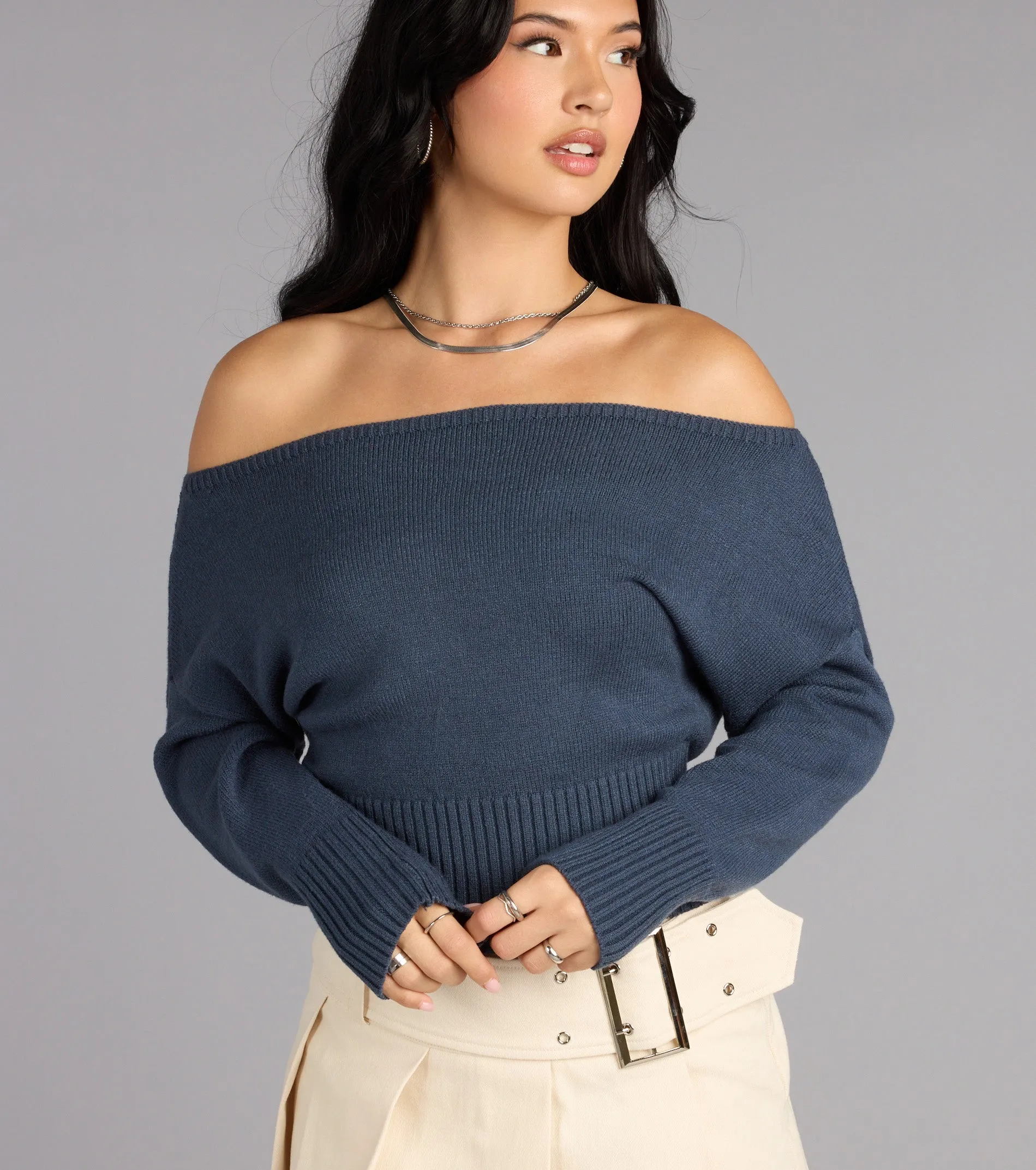 Sunday Edit Off-The-Shoulder Sweater sold by Windsor product image thumbnail 4