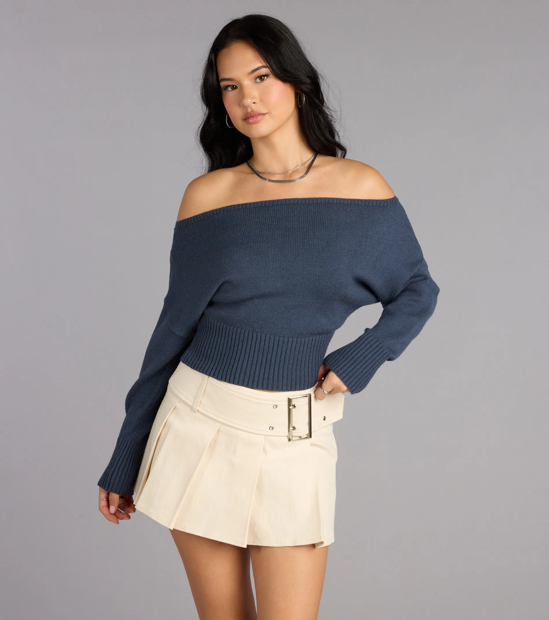 Sunday Edit Off-The-Shoulder Sweater sold by Windsor