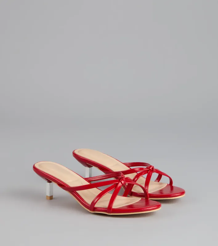 Shimmer Step Strappy Mules sold by Windsor