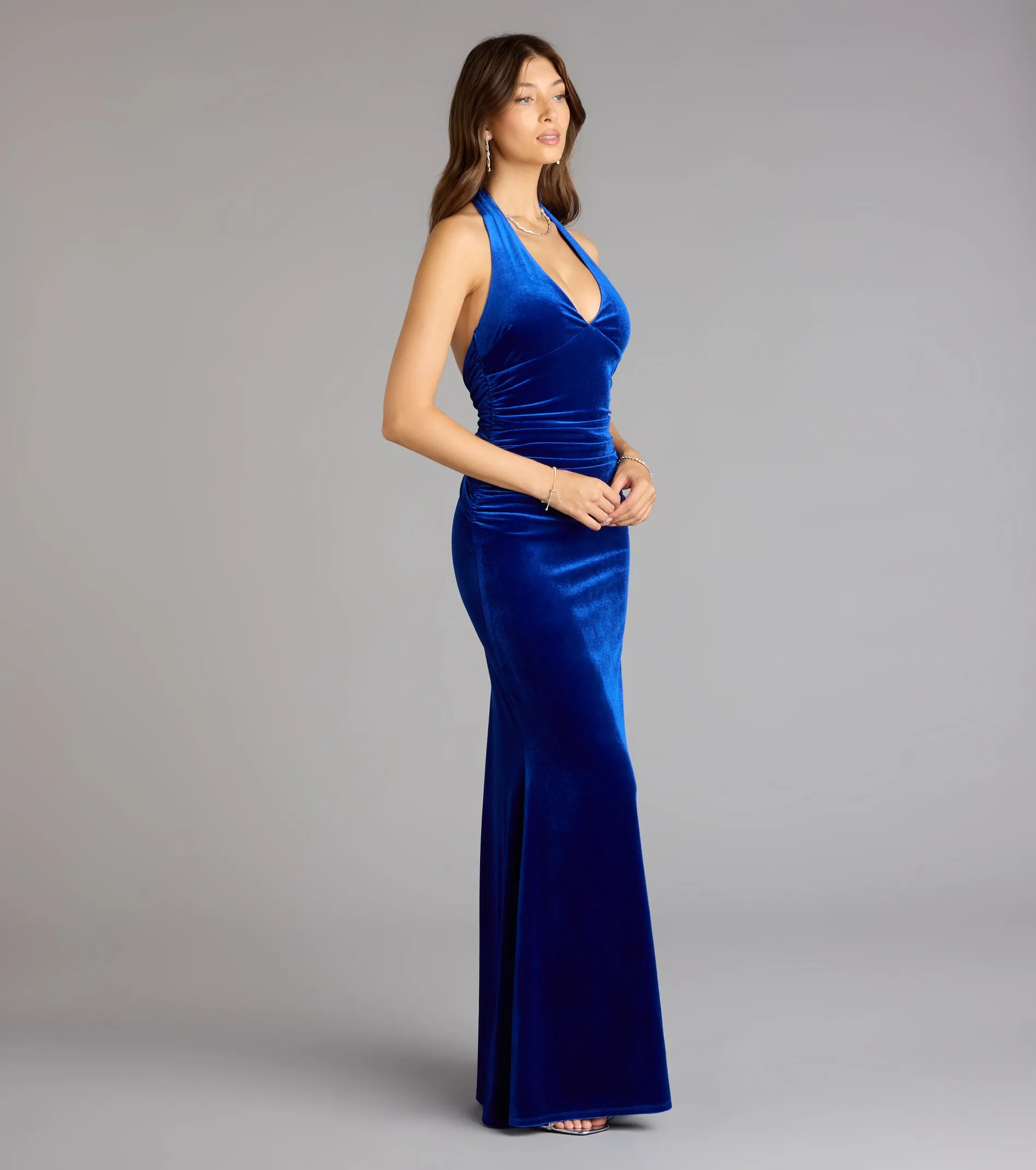 Estelle Velvet Backless Mermaid Formal Dress sold by Windsor product image thumbnail 4