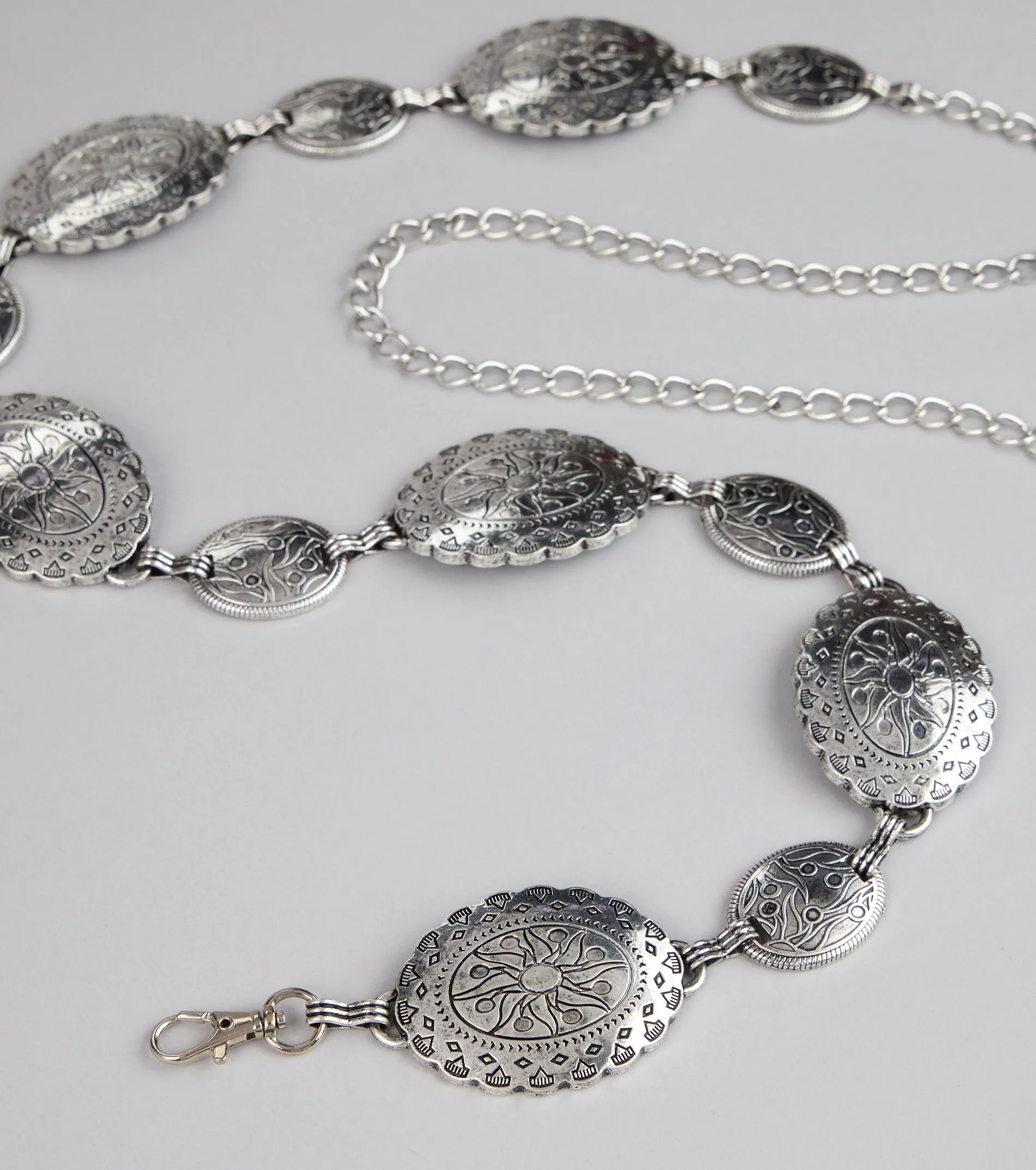 Gilded Elegance Medallion Chain Belt sold by Windsor product image thumbnail 4