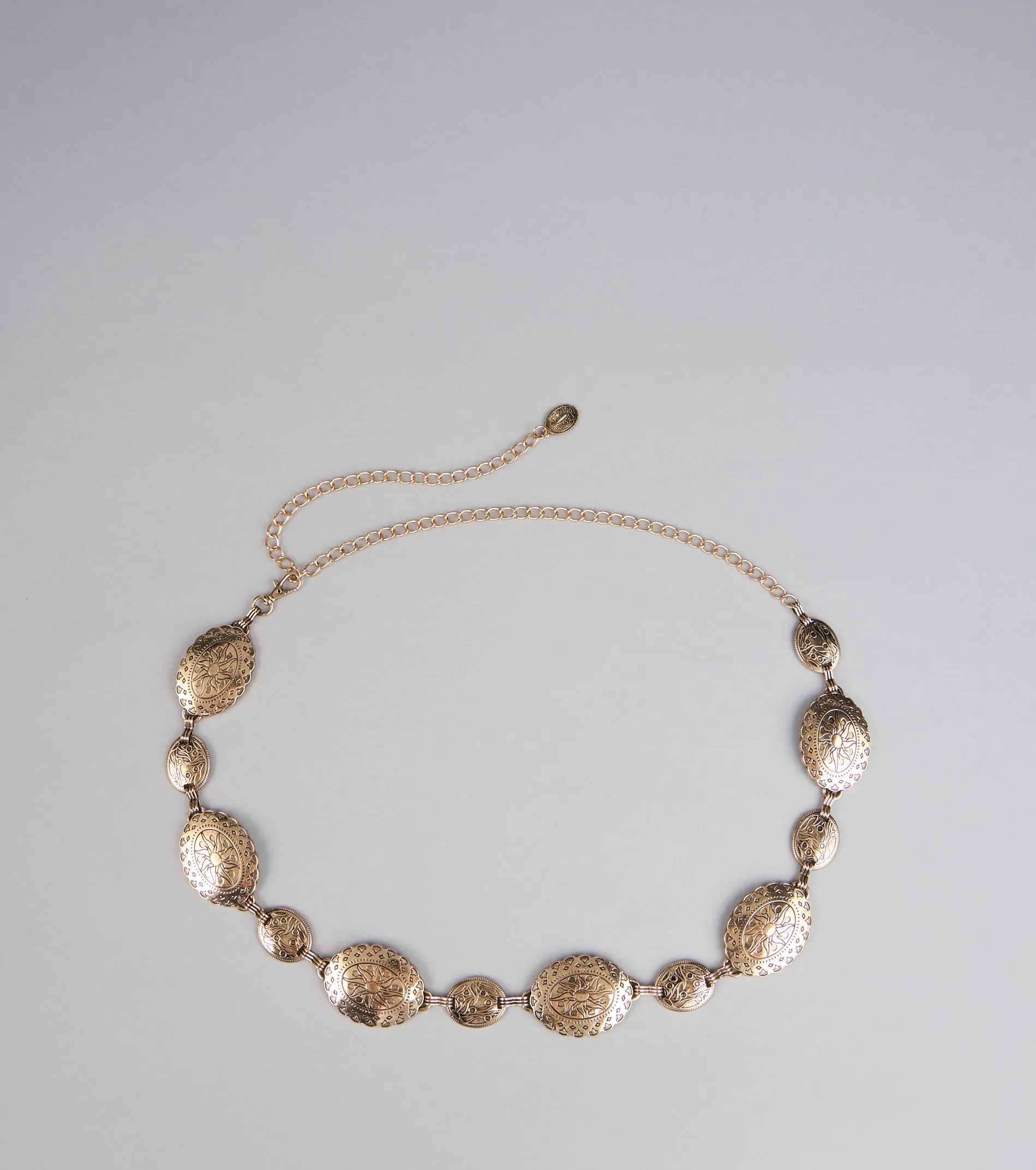 Gilded Elegance Medallion Chain Belt sold by Windsor