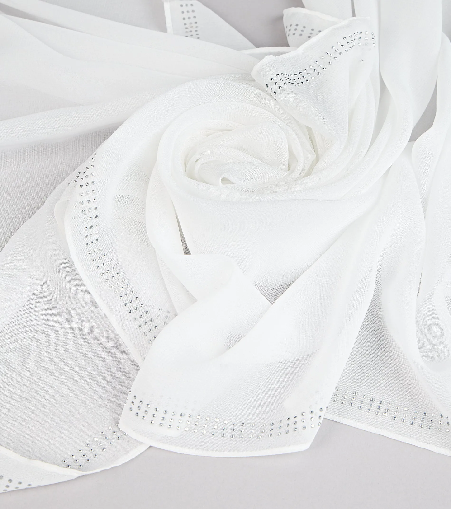 Starry Night Rhinestone Trim Scarf sold by Windsor product image thumbnail 5