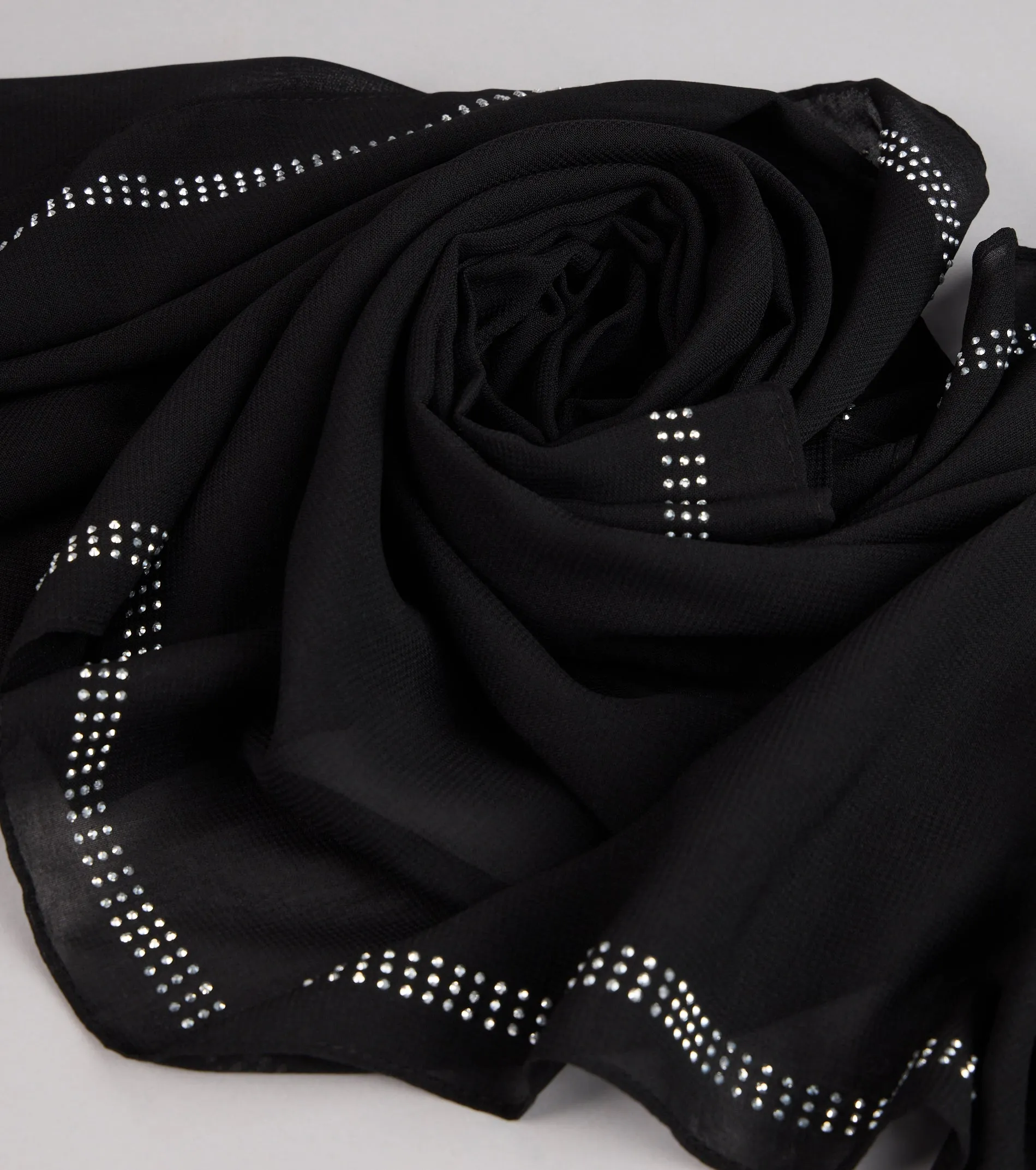 Starry Night Rhinestone Trim Scarf sold by Windsor product image thumbnail 2