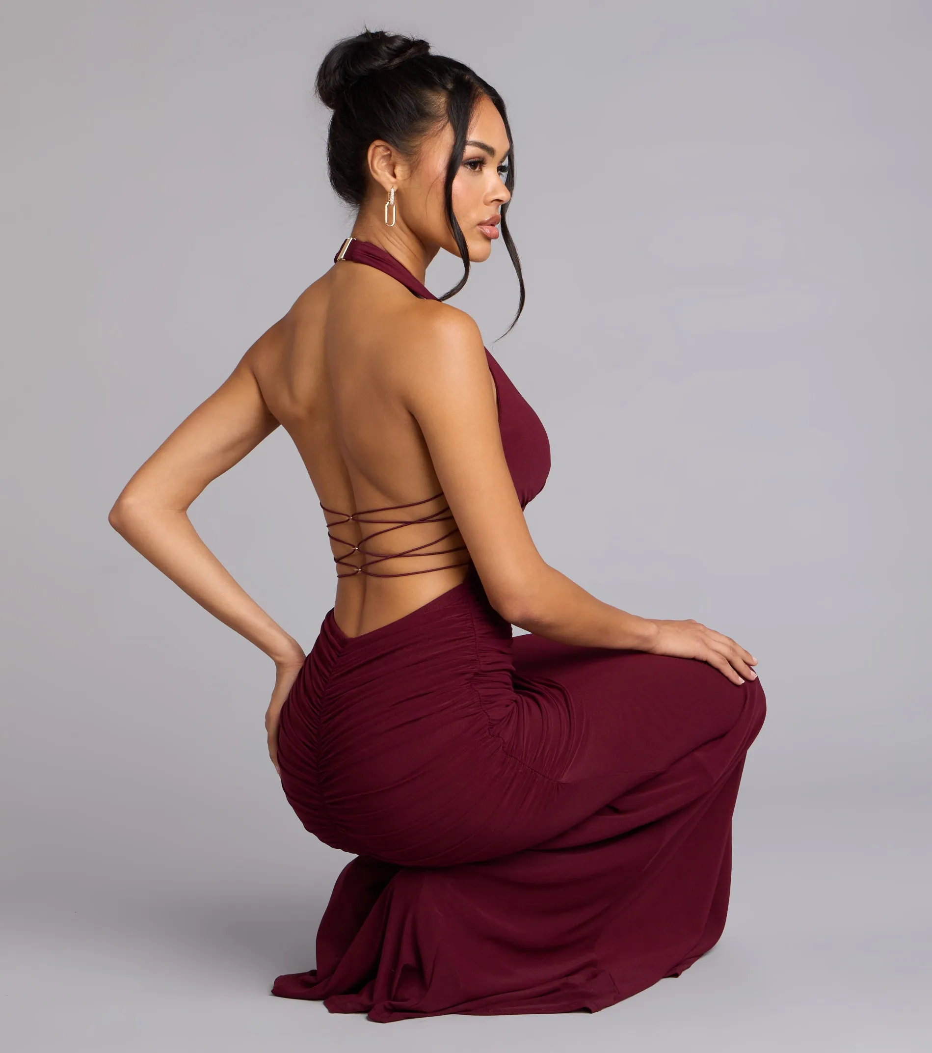 Juliana Mesh Strappy Back Formal Dress sold by Windsor