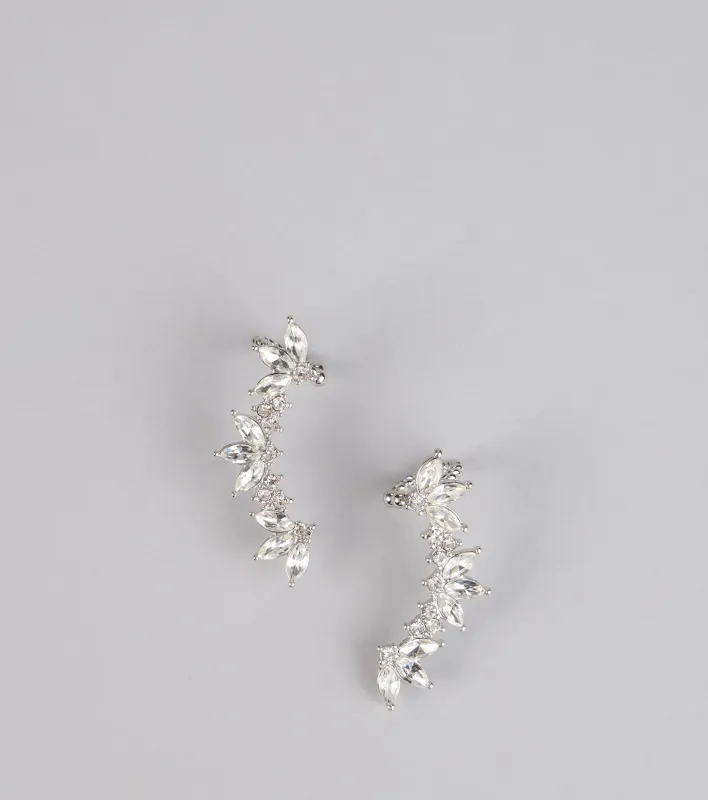 Starlit Spark Rhinestone Earrings sold by Windsor