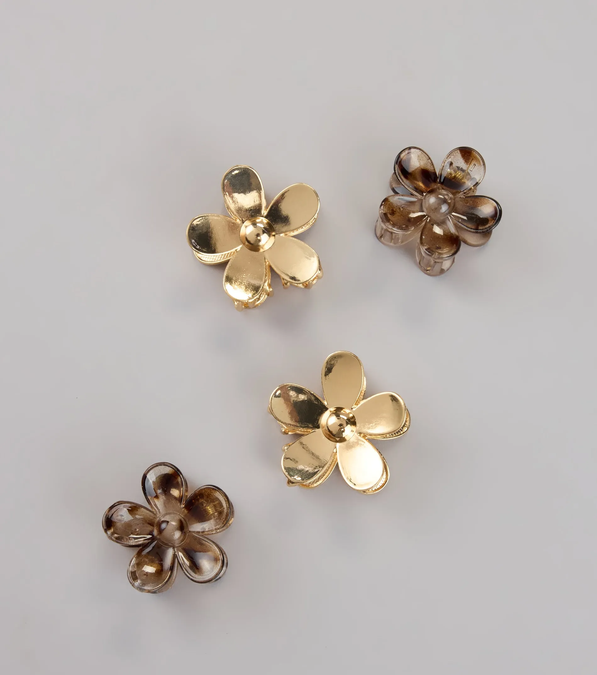 Bloom Goals Flower Hair Clip Set sold by Windsor