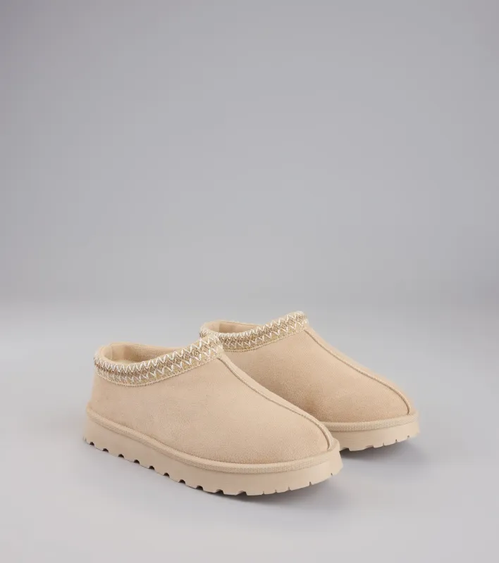 Cozy Status Faux Suede Platform Slippers sold by Windsor