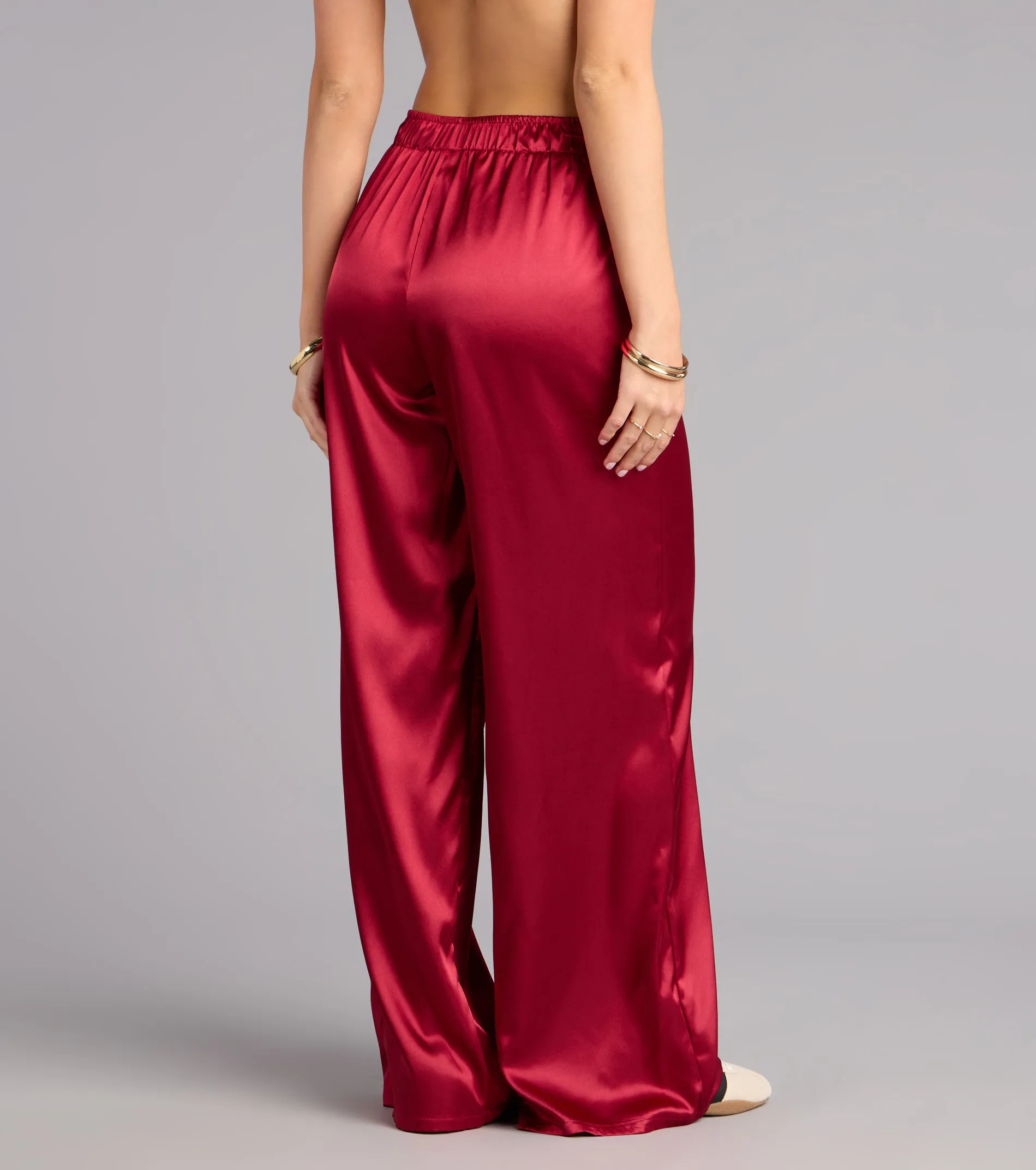 Pillow Talk Satin Pajama Pants sold by Windsor product image thumbnail 2