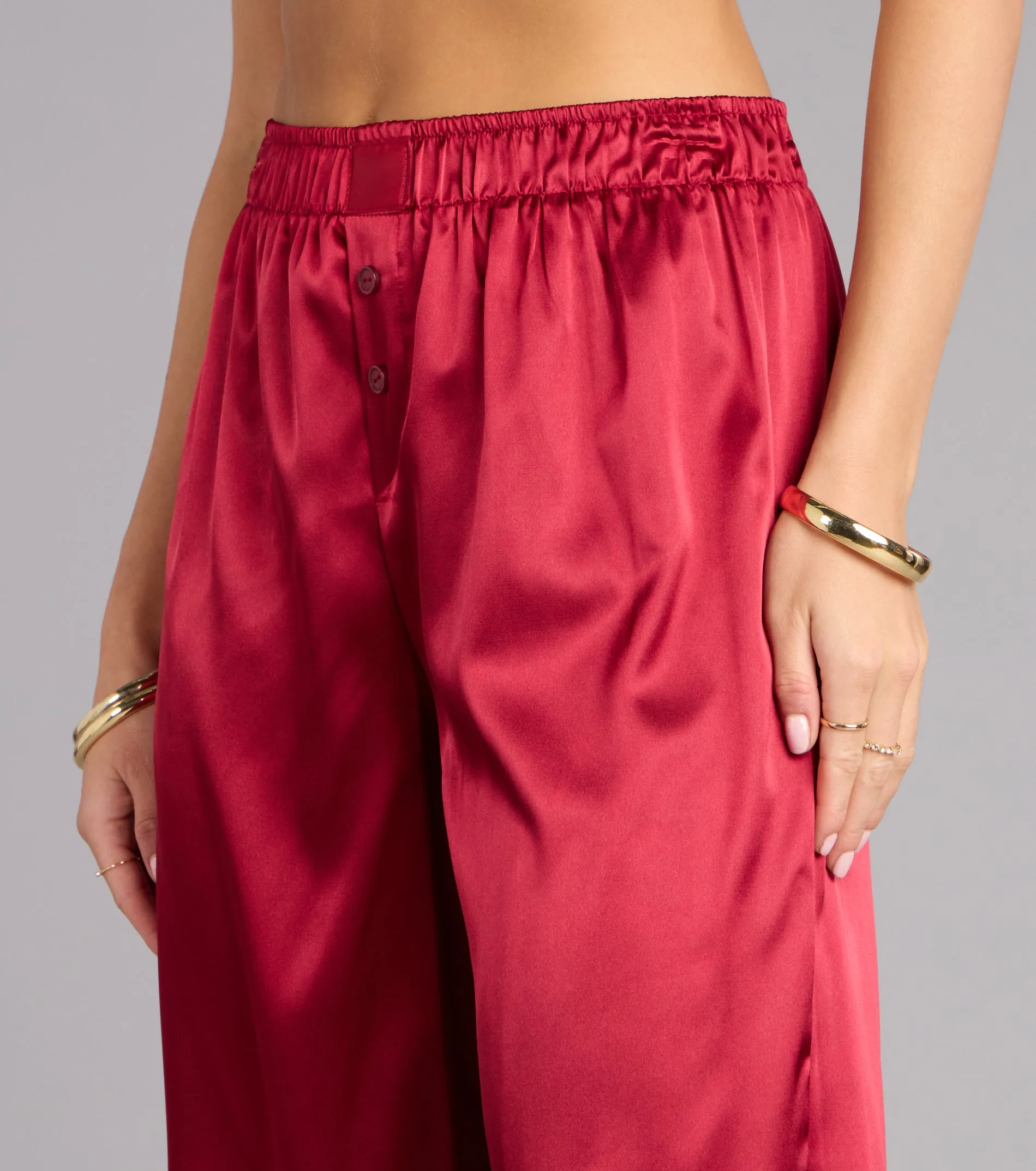 Pillow Talk Satin Pajama Pants sold by Windsor product image thumbnail 3