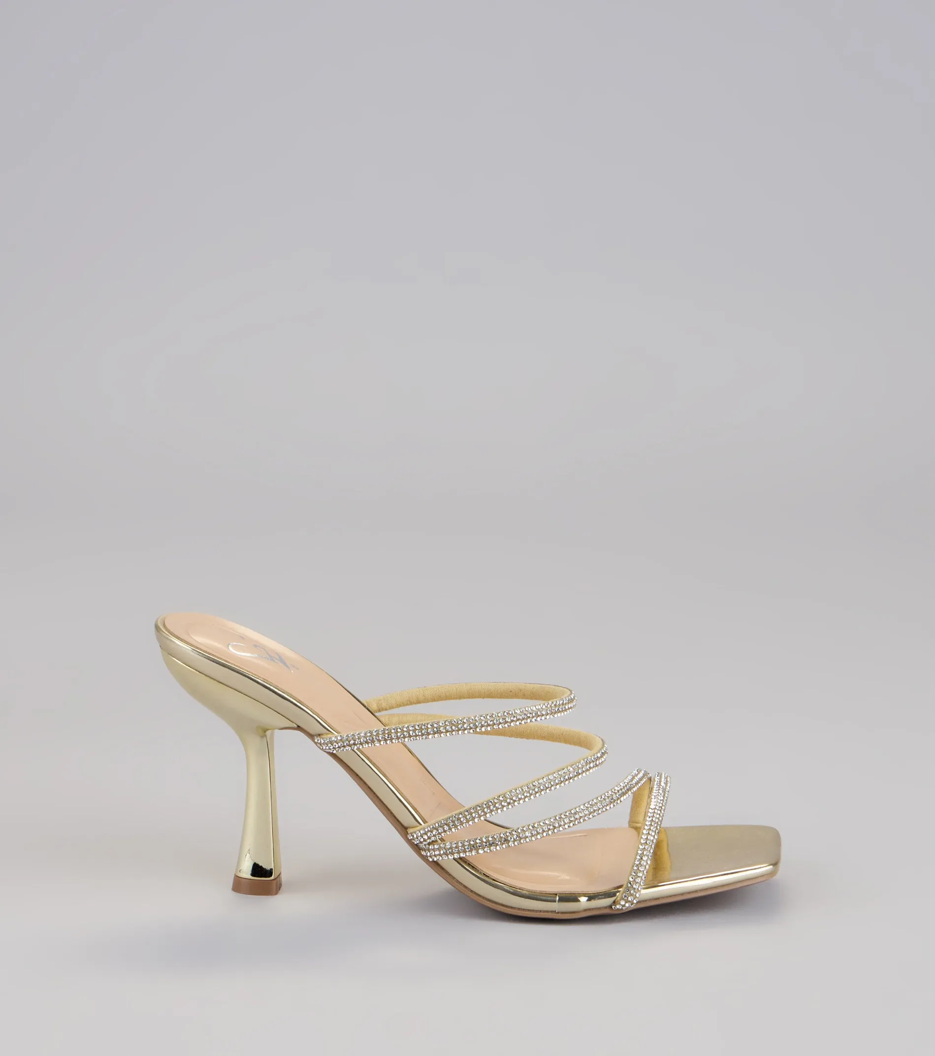 All That Glitters Rhinestone Mules sold by Windsor product image thumbnail 2