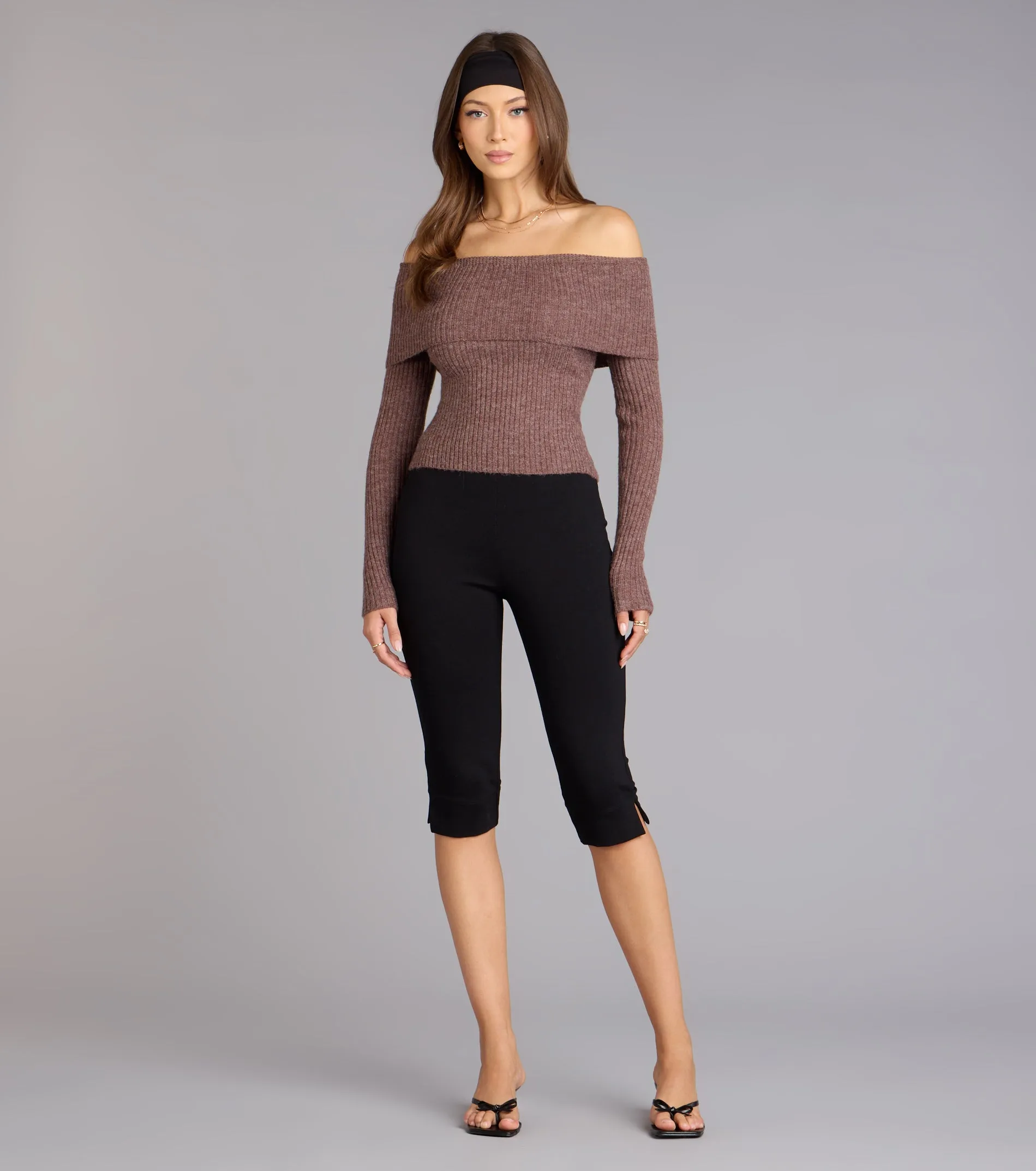 Autumn Muse Off-The-Shoulder Sweater sold by Windsor product image thumbnail 4