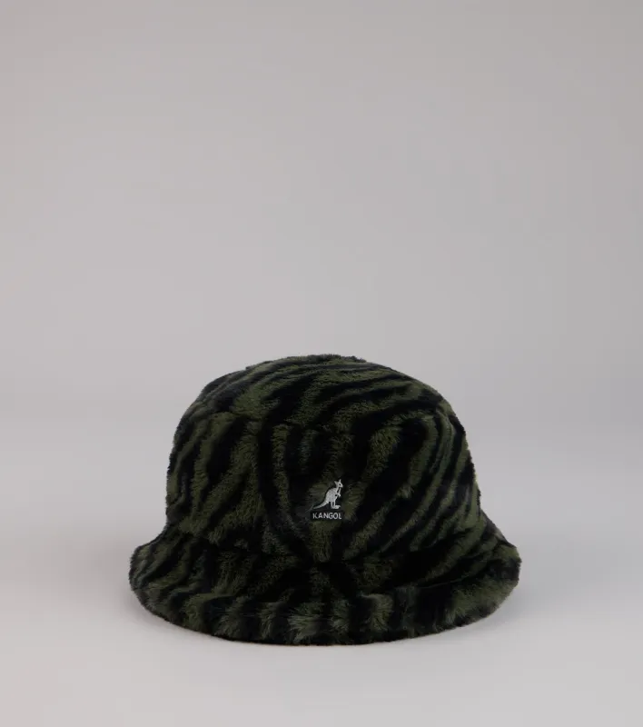 Kangol Zebra Print Faux Fur Bucket Hat sold by Windsor