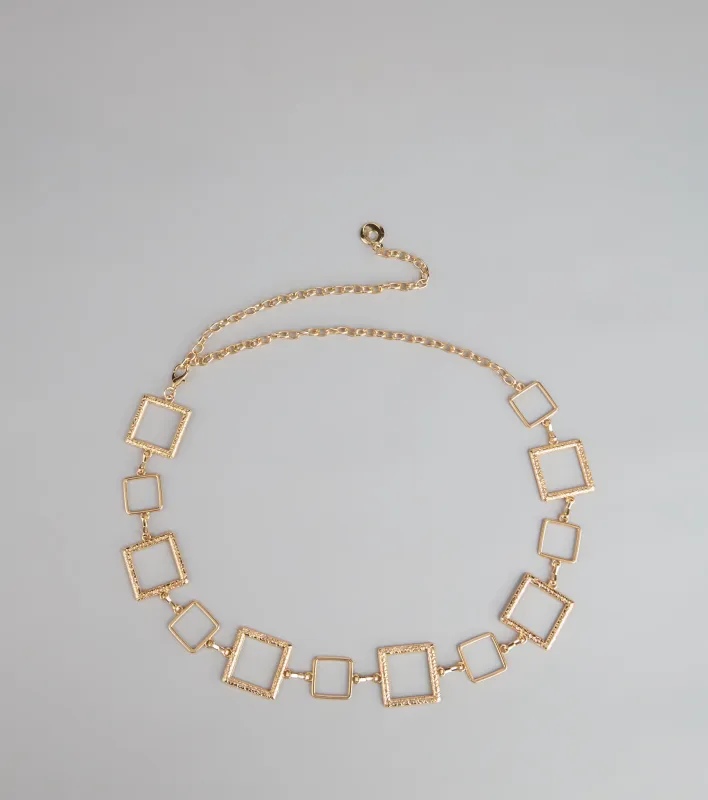 Link Up Square Chain Belt sold by Windsor