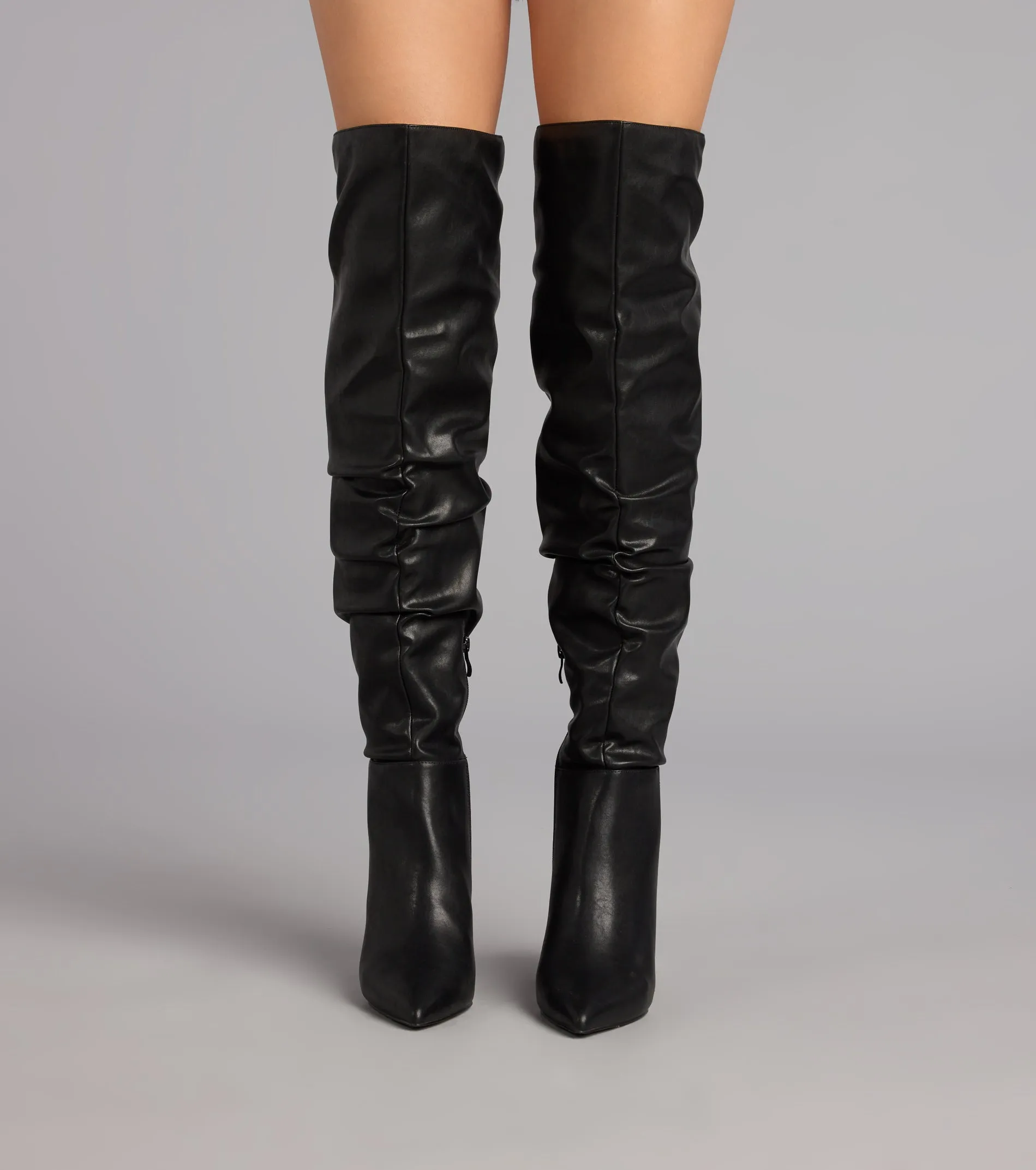 Season’s Sleek Thigh-High Stiletto Boots sold by Windsor product image thumbnail 2