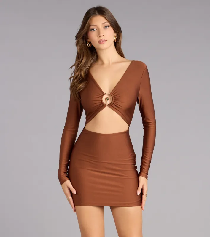 Caught Staring Cutout Mini Dress sold by Windsor