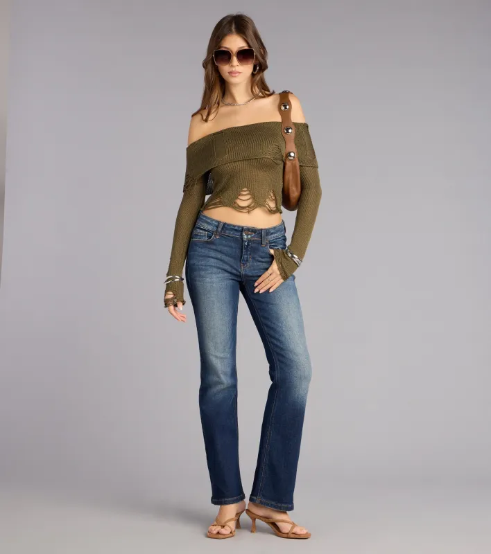 Effortlessly Cool Mid-Rise Flare Jeans sold by Windsor