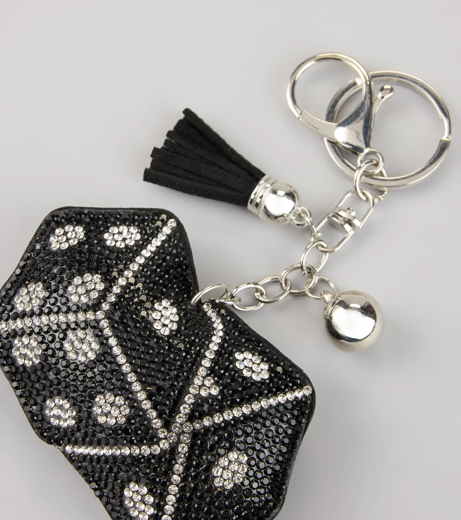 Roll With It Rhinestone Dice Keychain sold by Windsor product image thumbnail 2