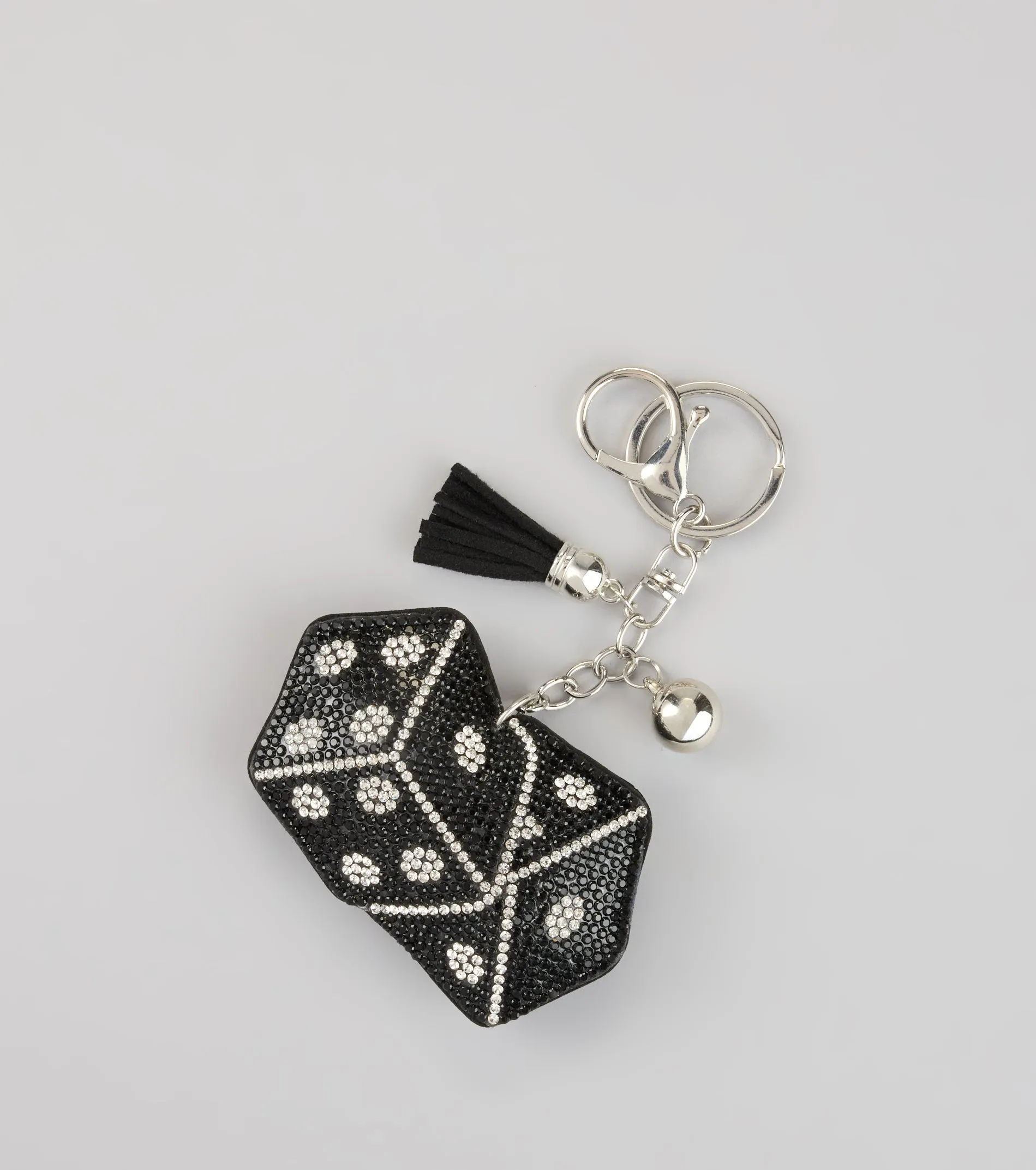 Roll With It Rhinestone Dice Keychain sold by Windsor