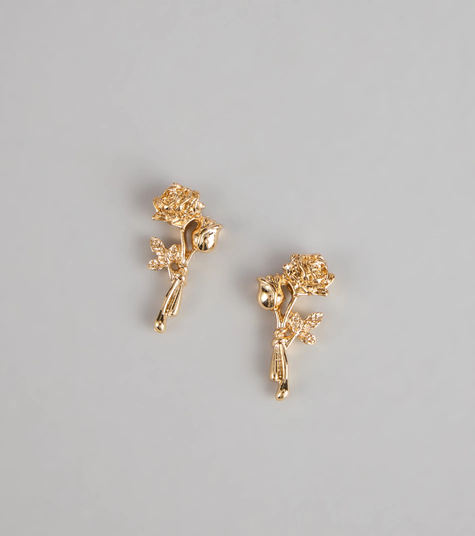 Gilded Garden Rose Stud Earrings sold by Windsor