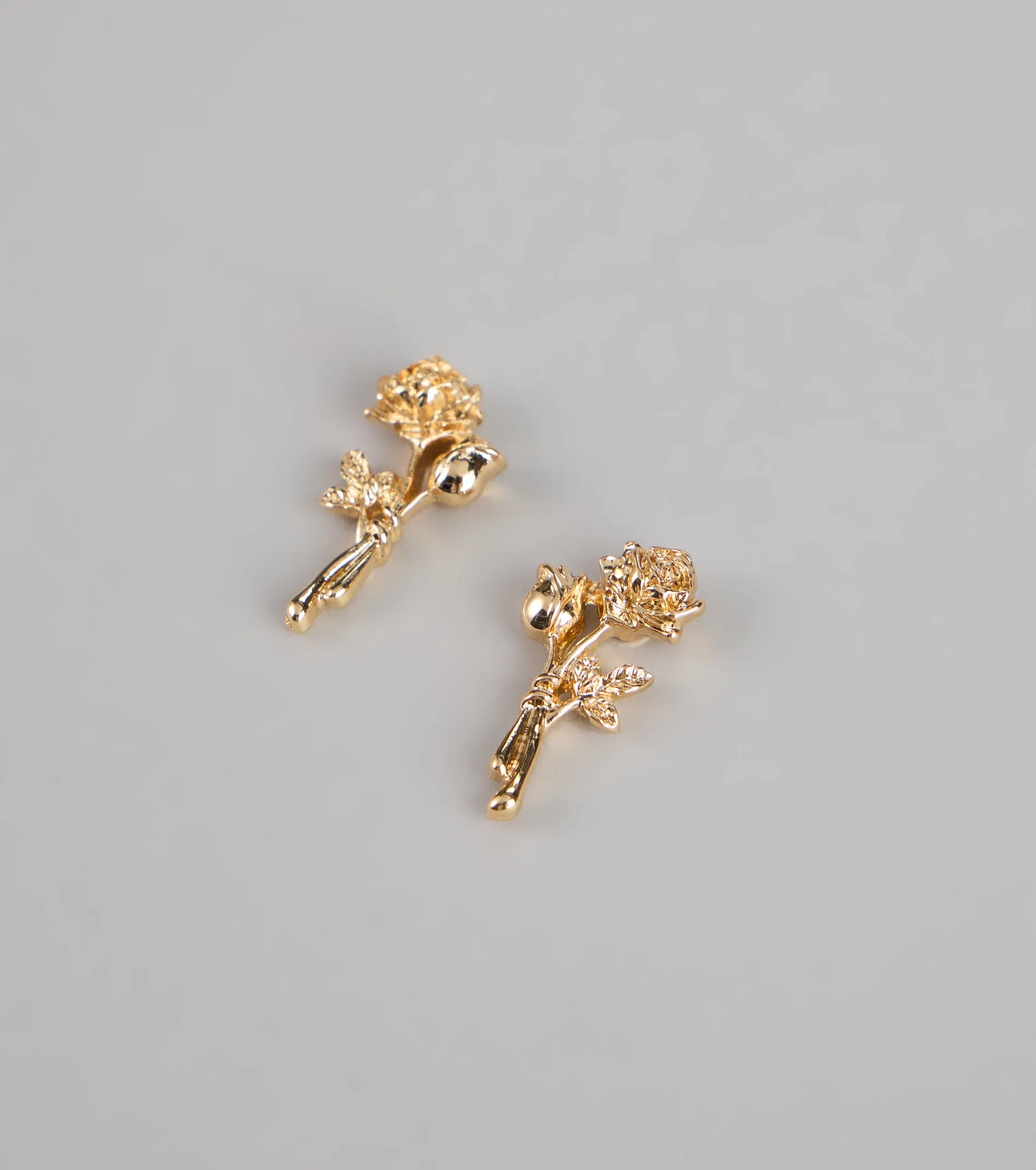 Gilded Garden Rose Stud Earrings sold by Windsor product image thumbnail 3