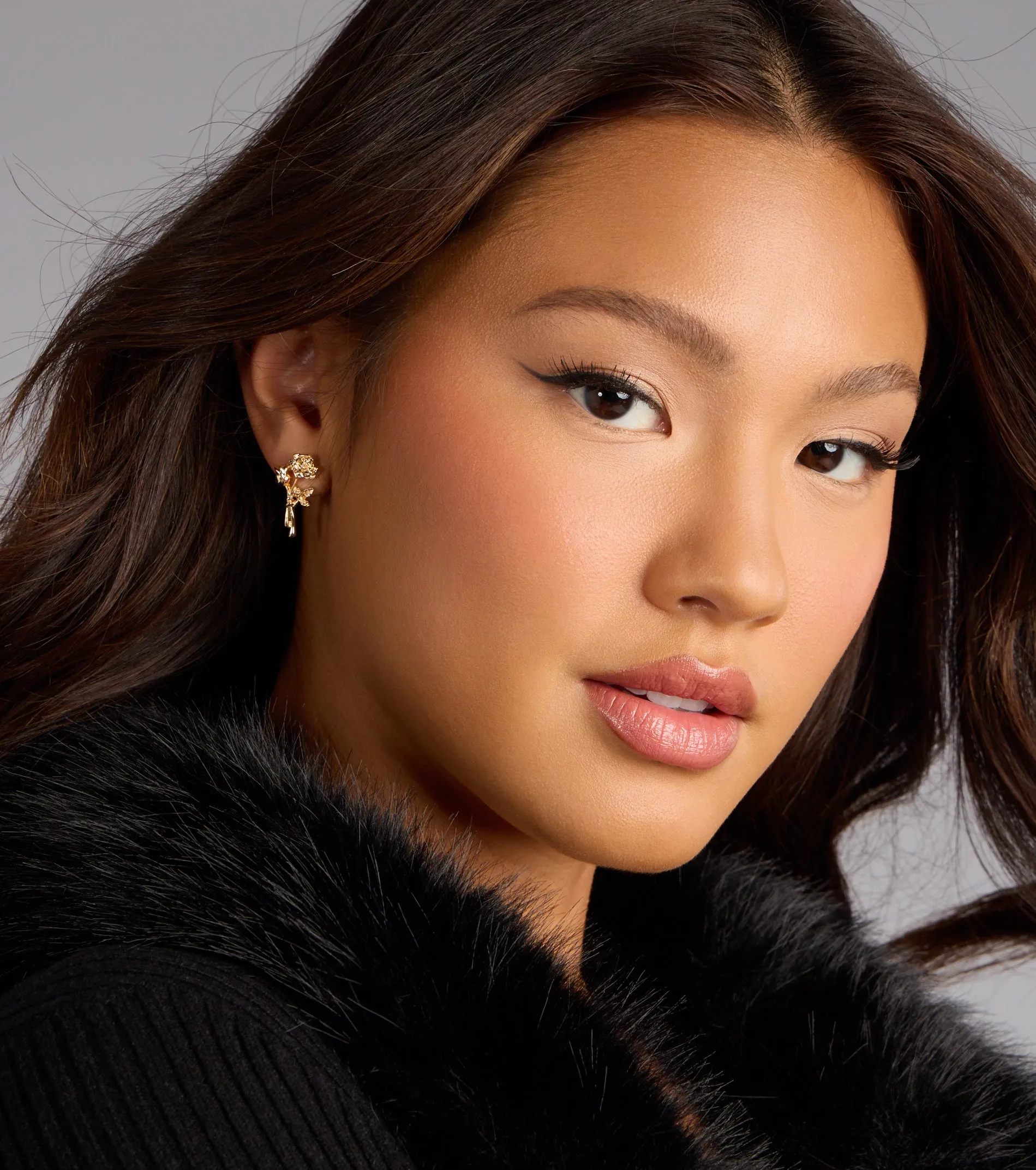 Gilded Garden Rose Stud Earrings sold by Windsor product image thumbnail 2