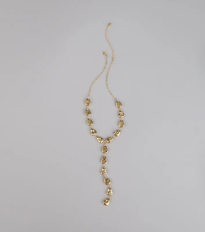 Effortless Edge Statement Lariat Necklace sold by Windsor