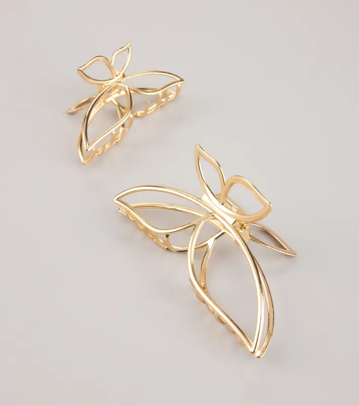 Winged Grace Butterfly Two Pack Hair Clips sold by Windsor