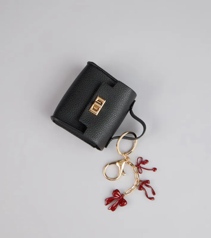 Petite Luxe Purse Bow Keychain sold by Windsor