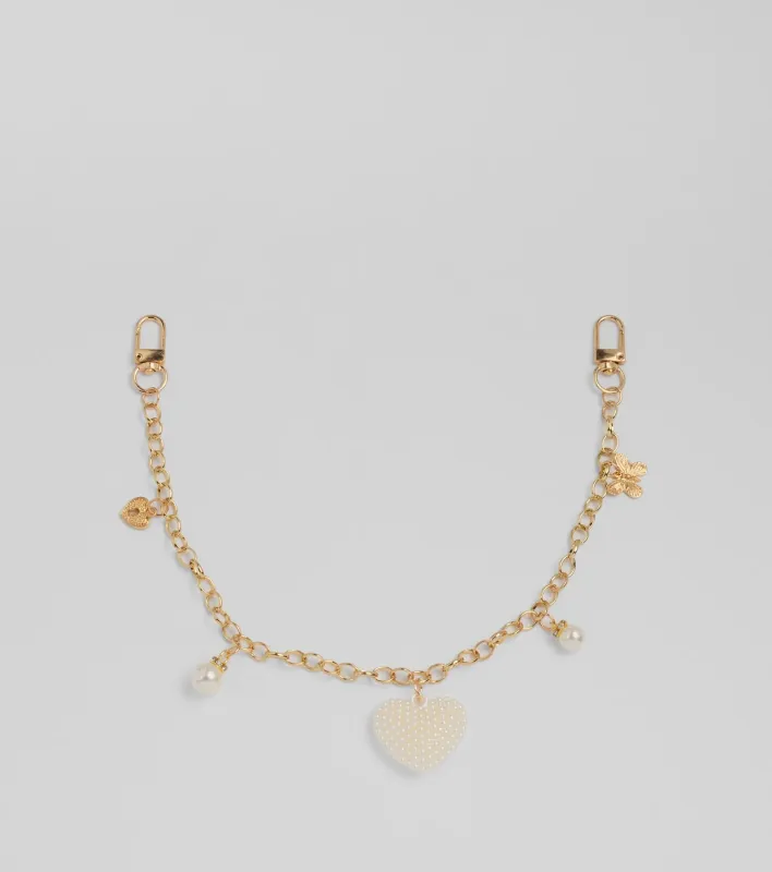 Heart And Charm Bag Chain sold by Windsor