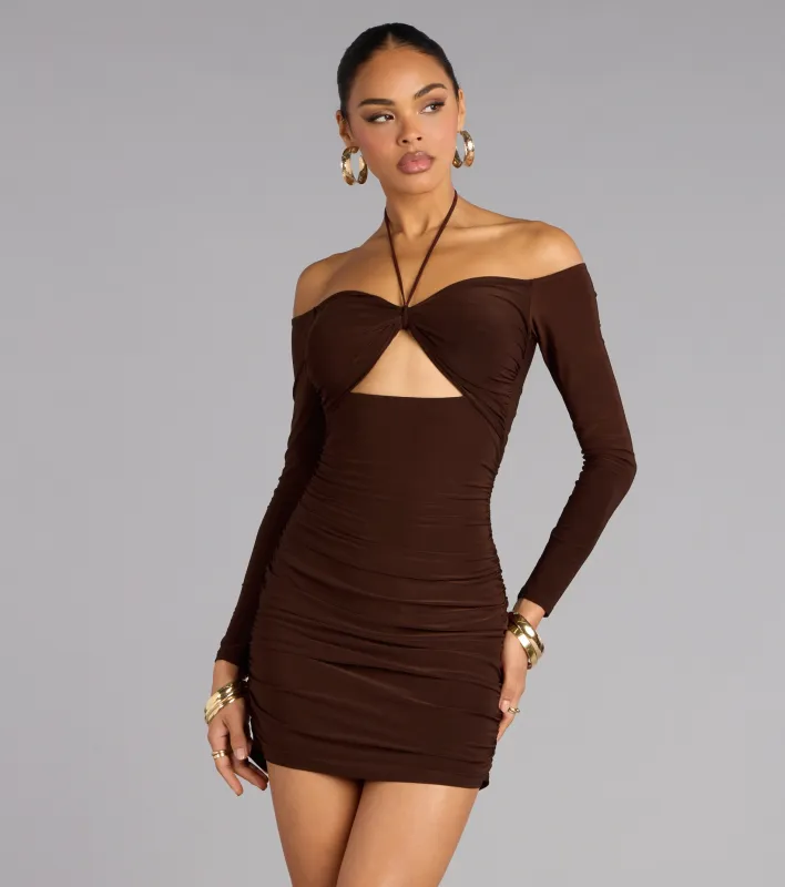 Sweet Intentions Halter Mini Dress sold by Windsor