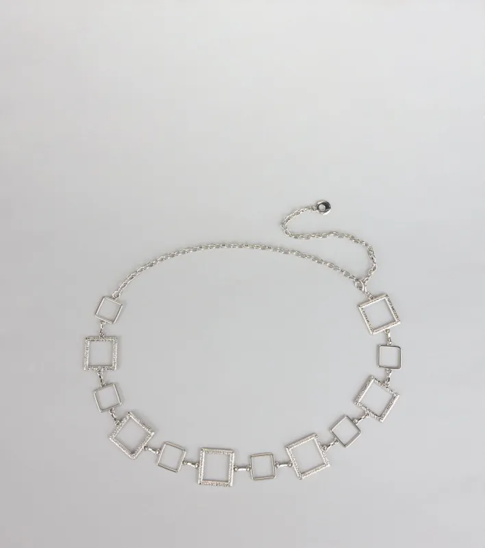Modern Muse Geometric Chain Belt sold by Windsor