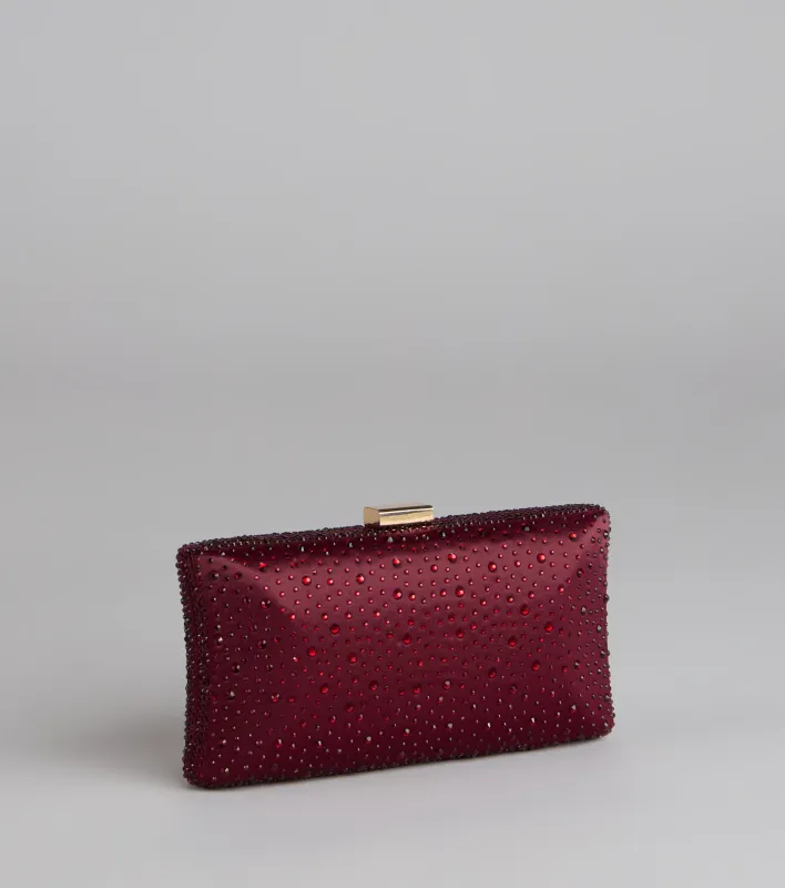 Spotlight Moment Satin Clutch sold by Windsor