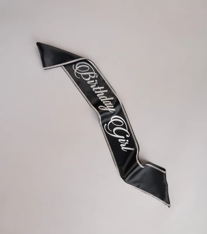 Birthday Girl Glitter Rhinestone Satin Sash sold by Windsor