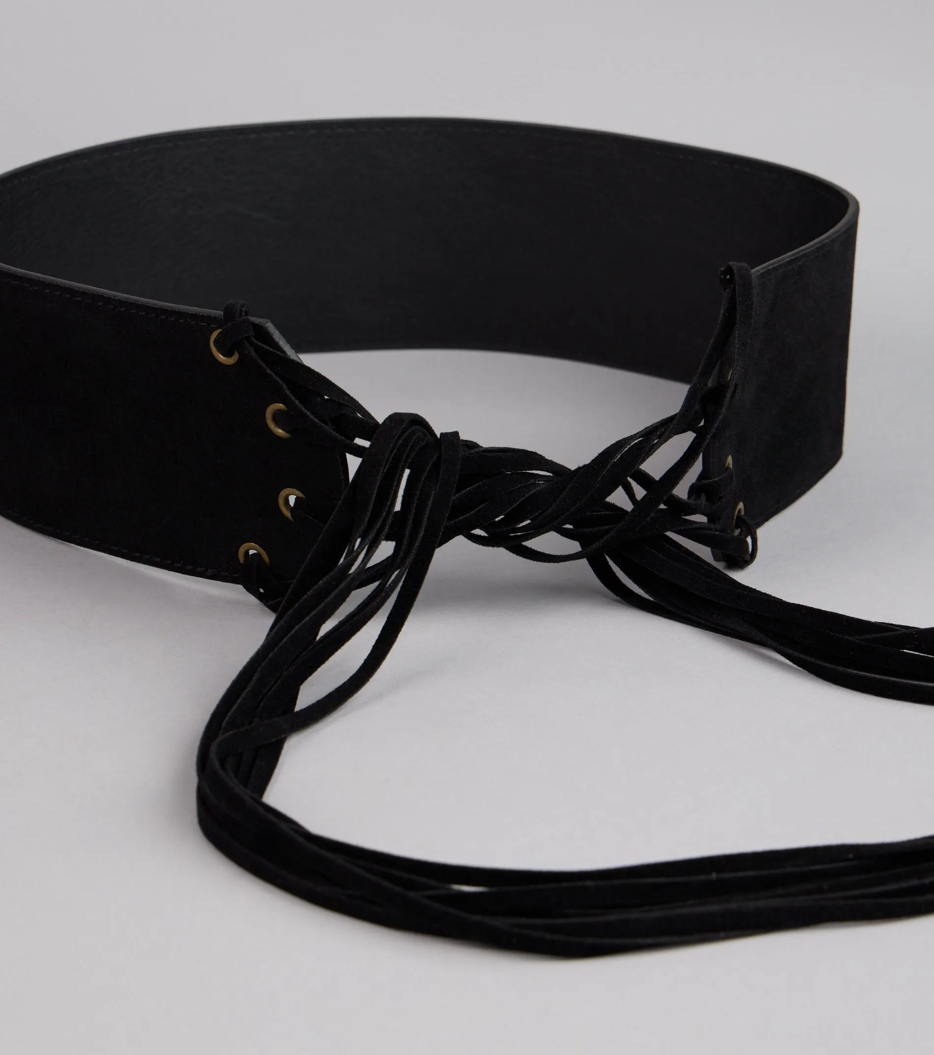 Belt It Babe Faux Suede Tie Belt sold by Windsor product image thumbnail 2