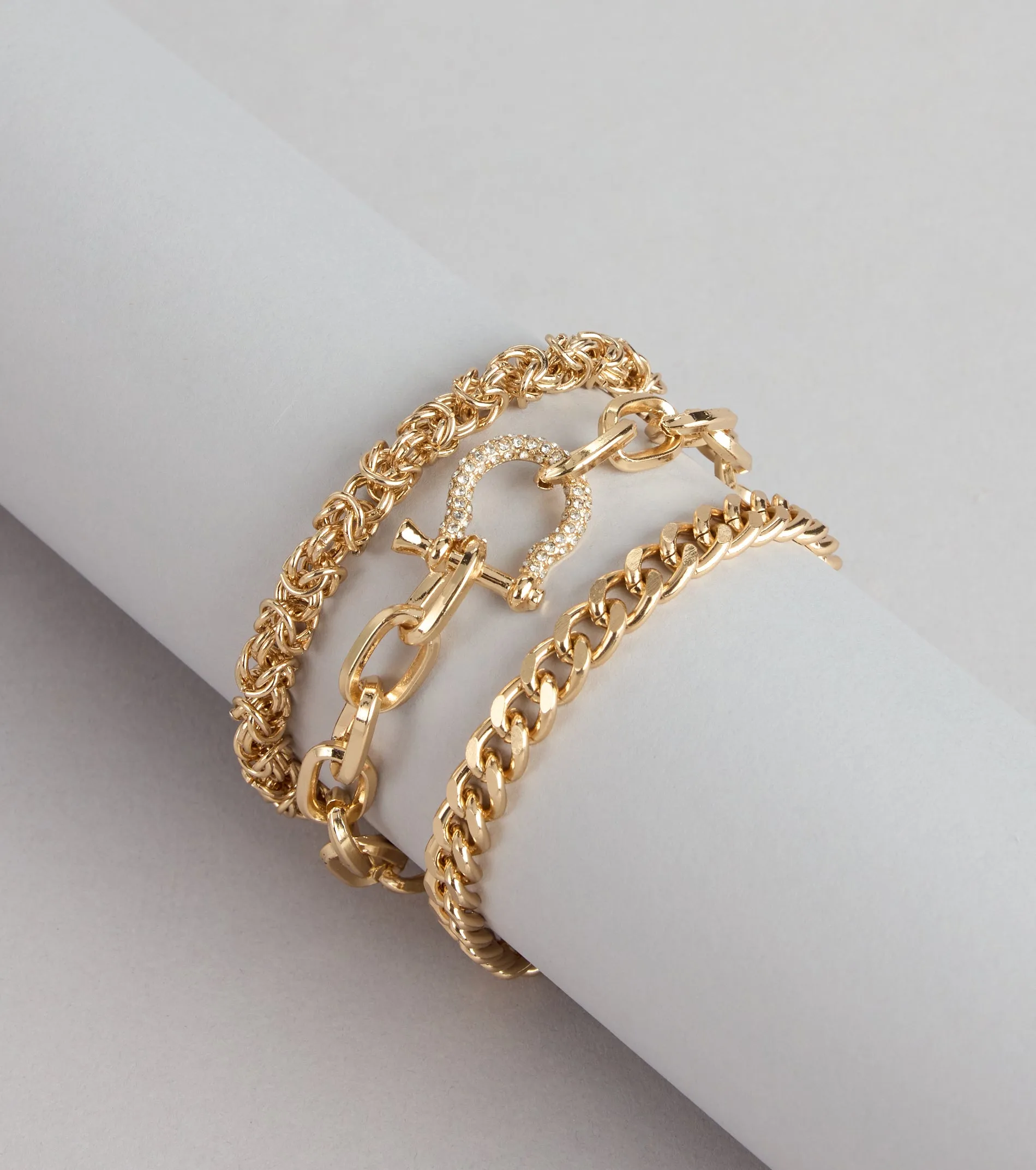 Luxe Link Three-Pack Bracelet Set sold by Windsor