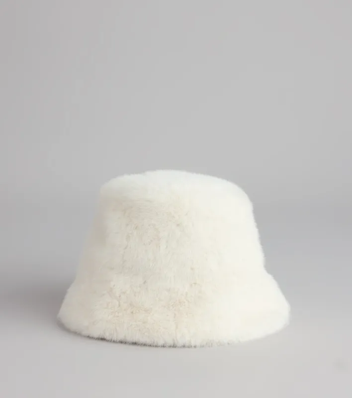 Cool Girl Cozy Faux Fur Bucket Hat sold by Windsor