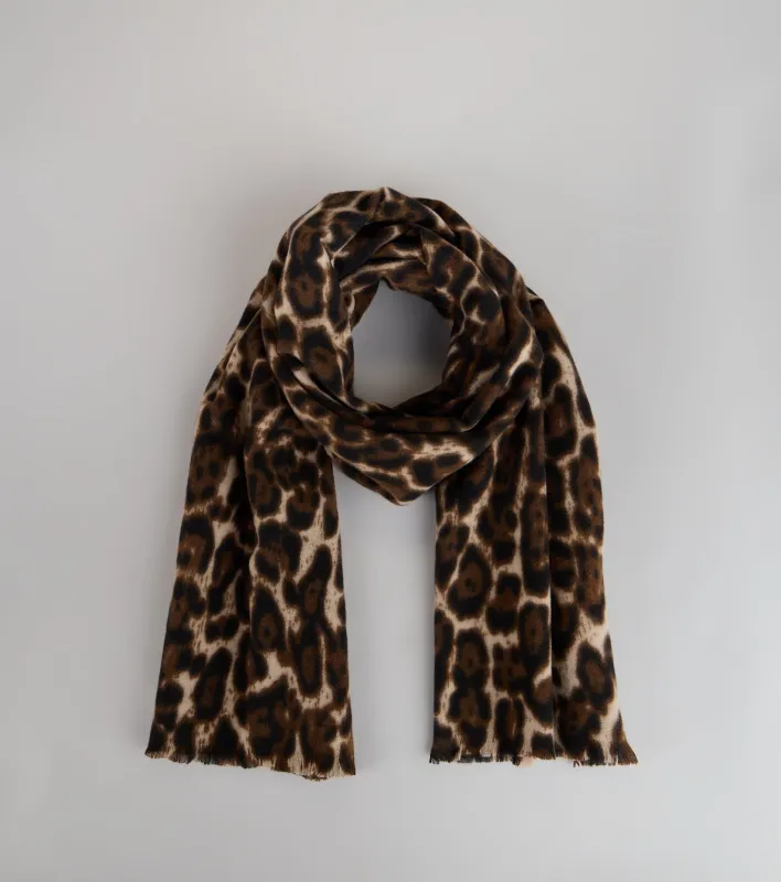 Chic Edge Leopard Print Scarf sold by Windsor