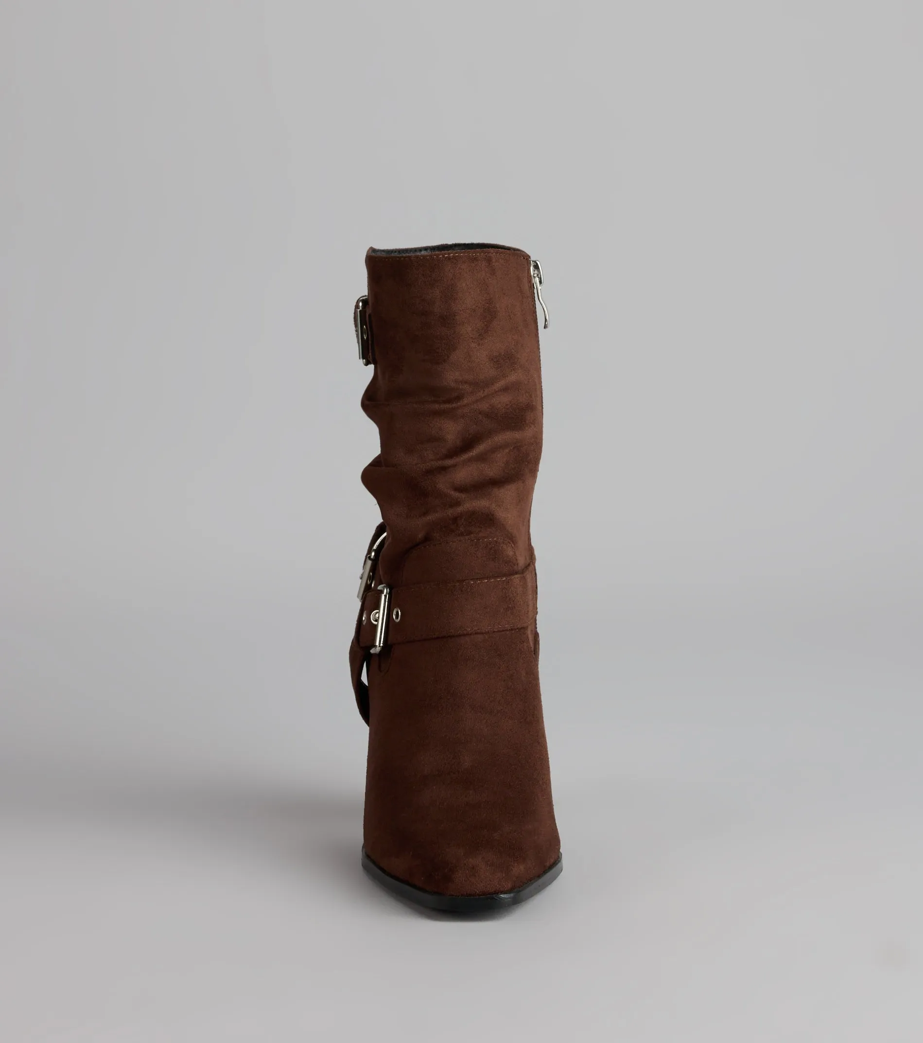 Buckle Up Faux Suede Booties sold by Windsor product image thumbnail 3