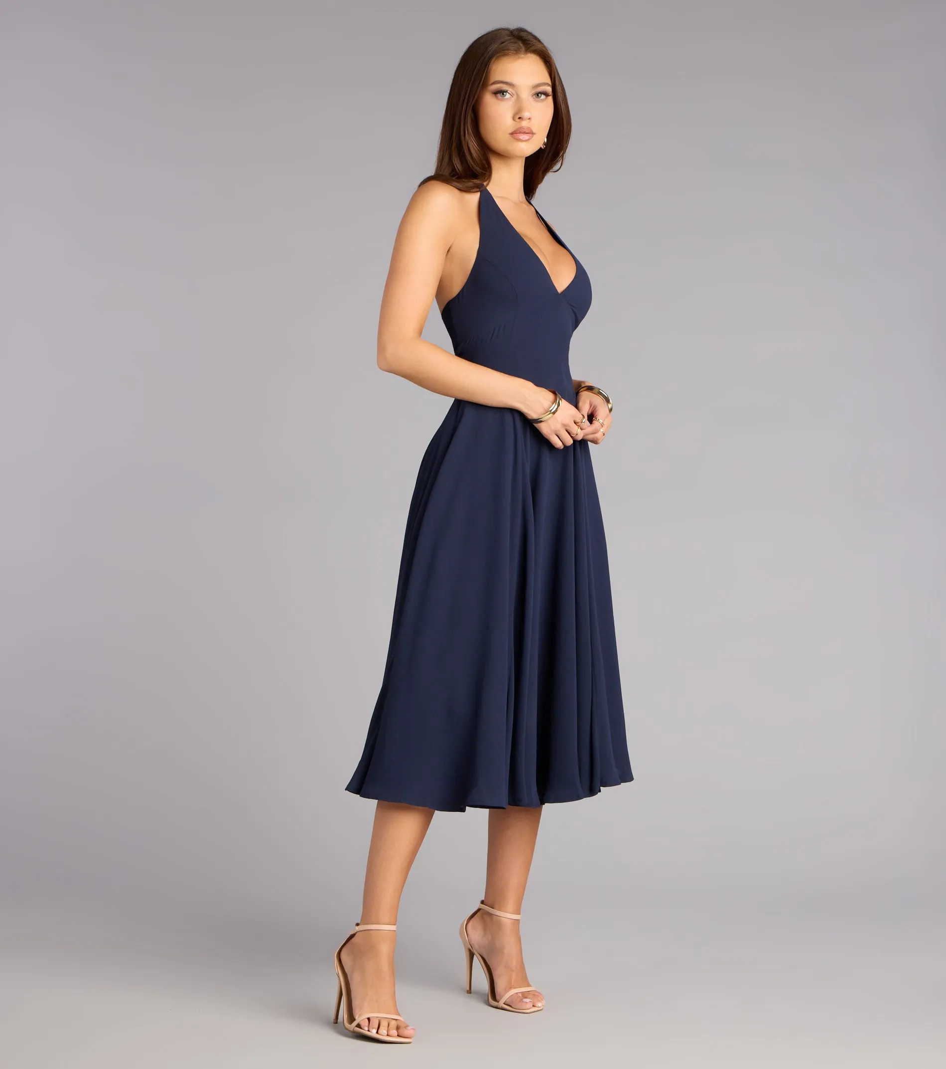 Effortless Grace Chiffon Midi Dress sold by Windsor product image thumbnail 4