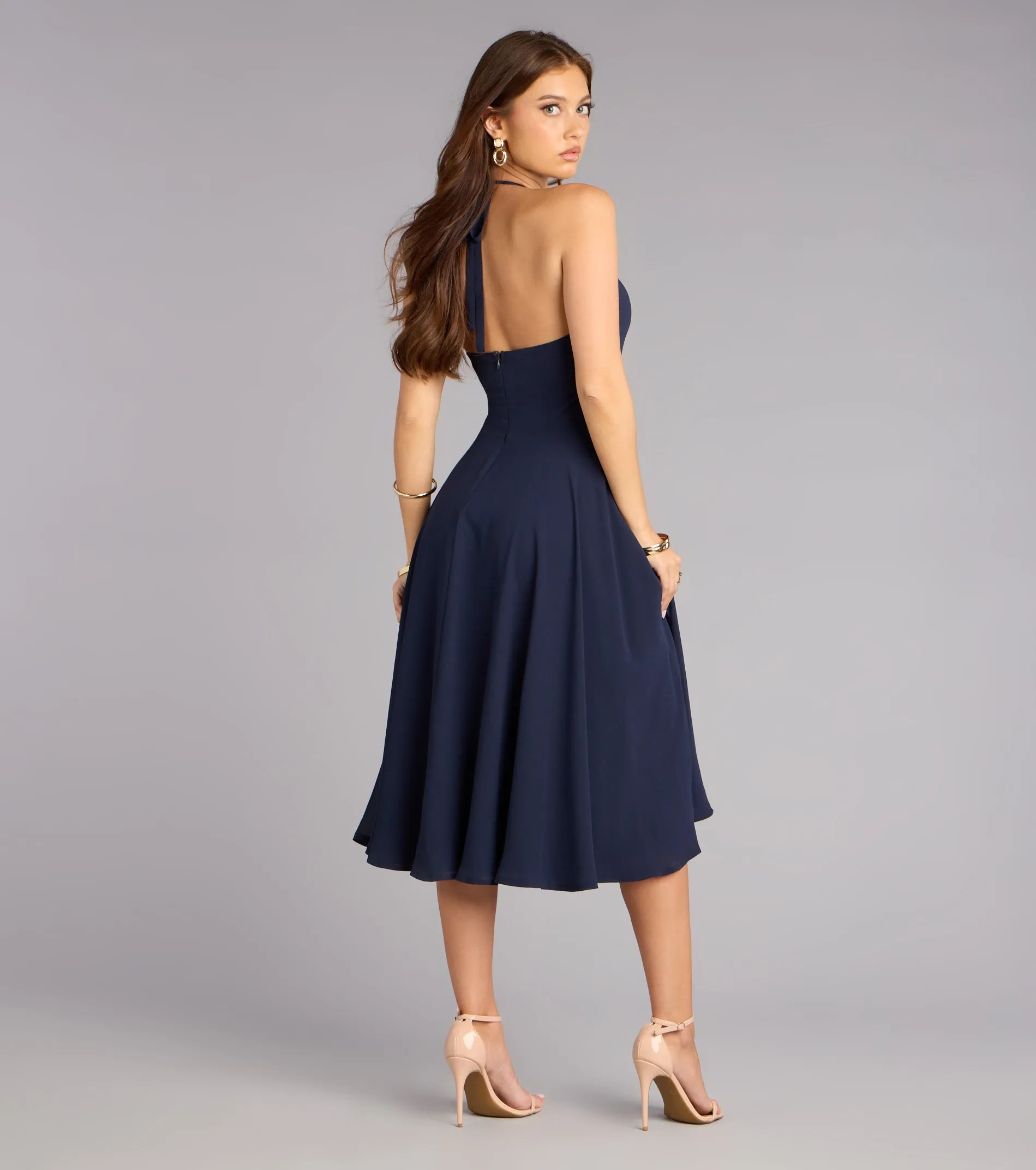 Effortless Grace Chiffon Midi Dress sold by Windsor product image thumbnail 2