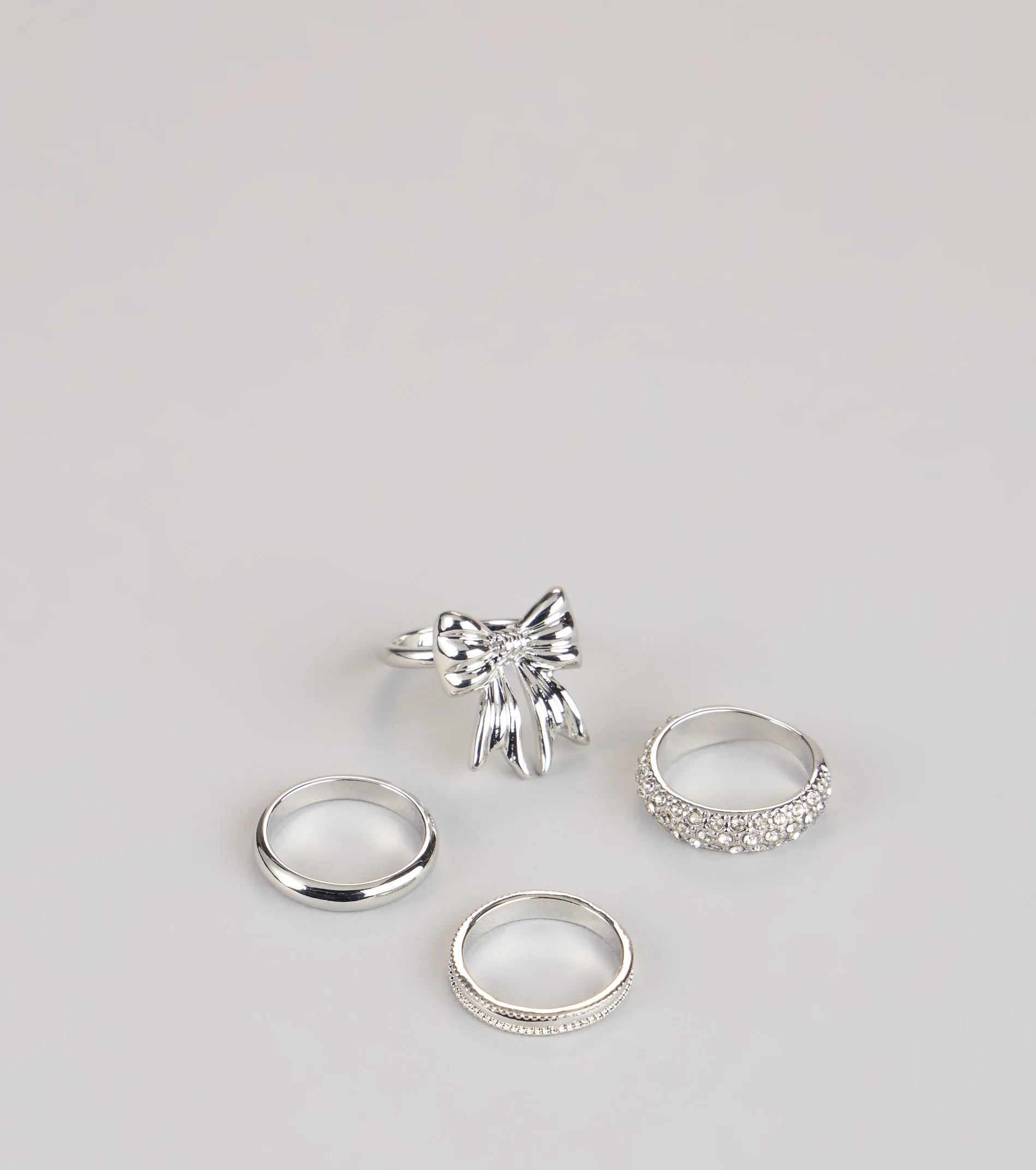 Tied To Shine Four-Piece Ring Set sold by Windsor