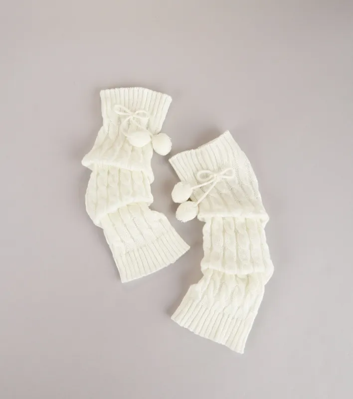Cute and Cozy Pom Leg Warmers sold by Windsor