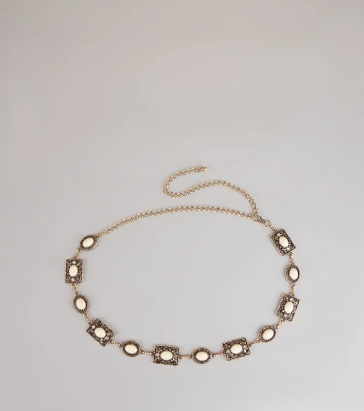 Desert Muse Stone Concho Chain Belt sold by Windsor