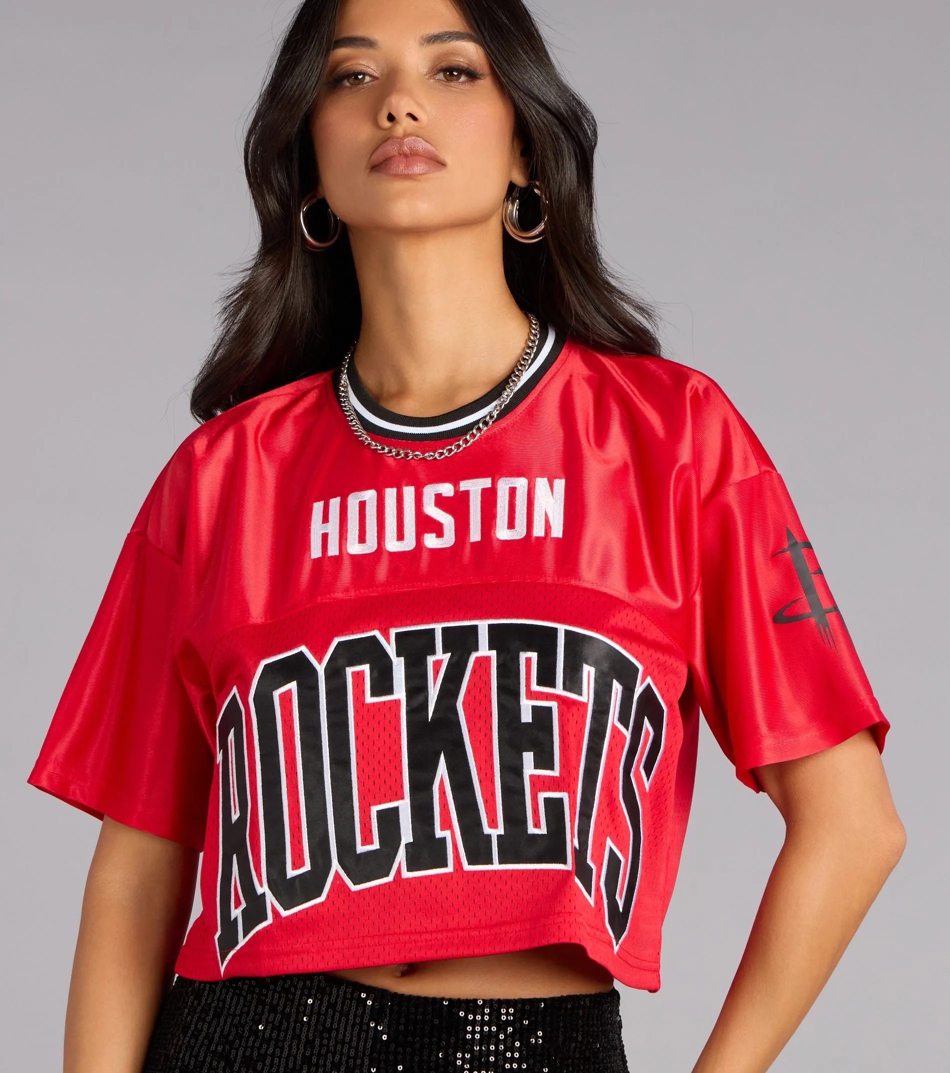 Ultra Game NBA Houston Rockets Crop Top sold by Windsor product image thumbnail 4