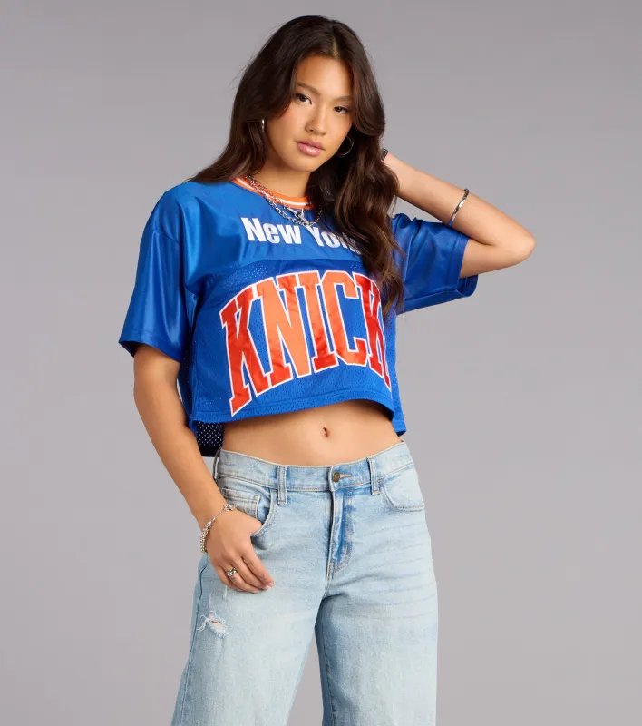 Ultra Game NBA New York Knicks Crop Top sold by Windsor