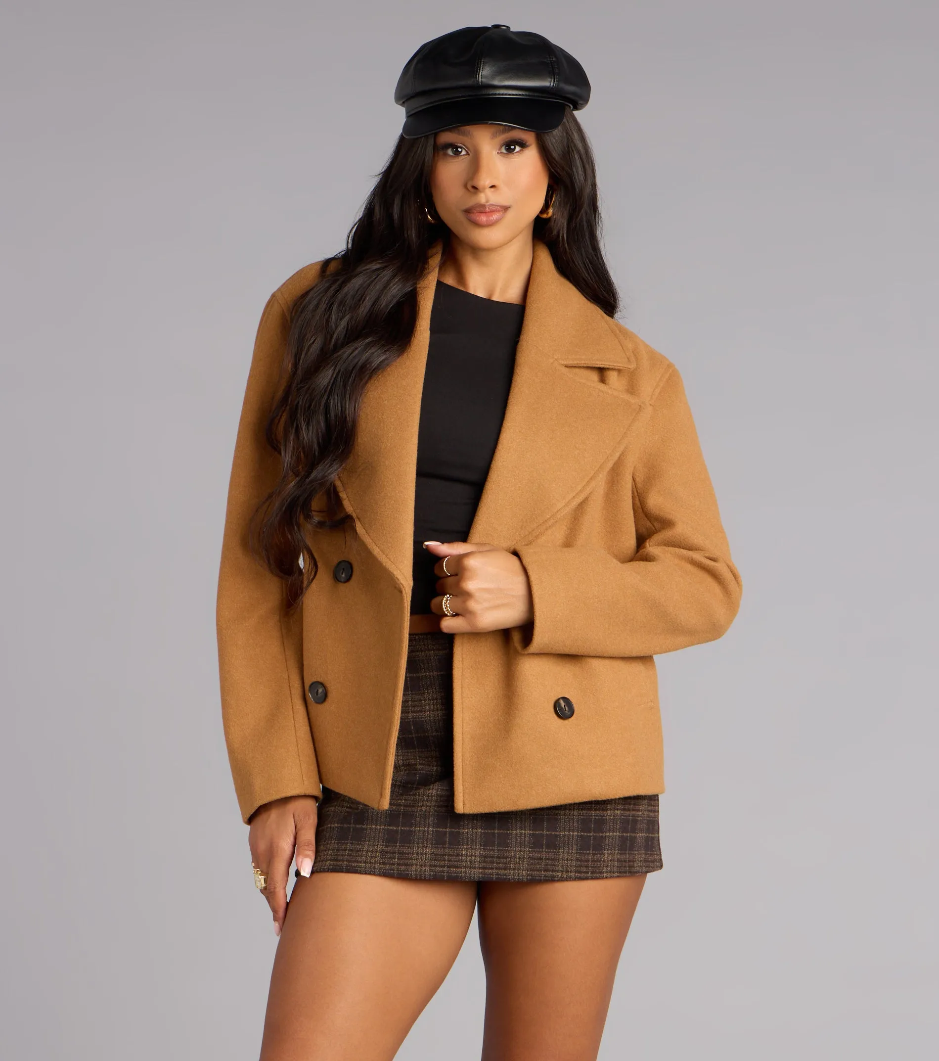 Street Classic Faux Wool Coat sold by Windsor