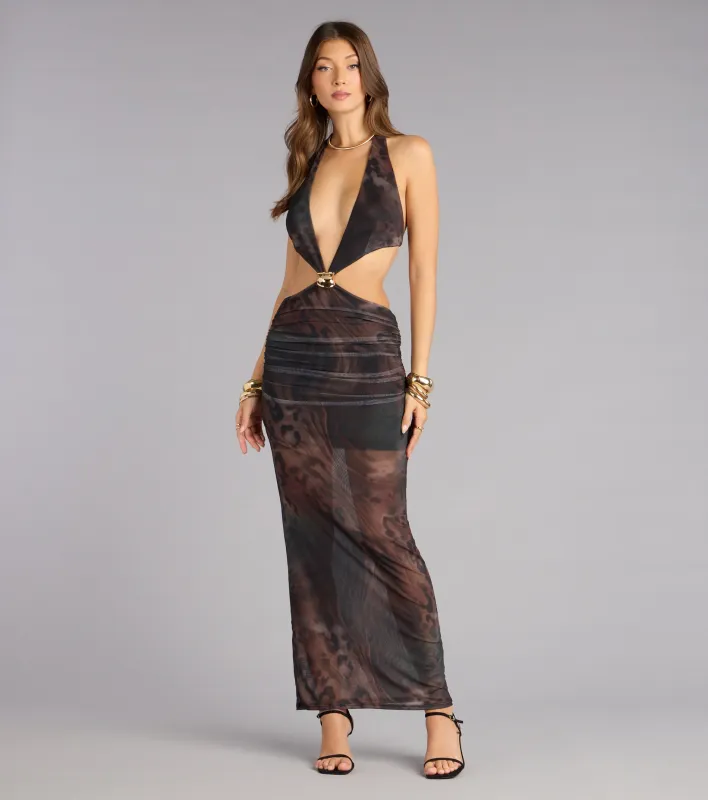 Edge of Allure Halter Maxi Dress sold by Windsor